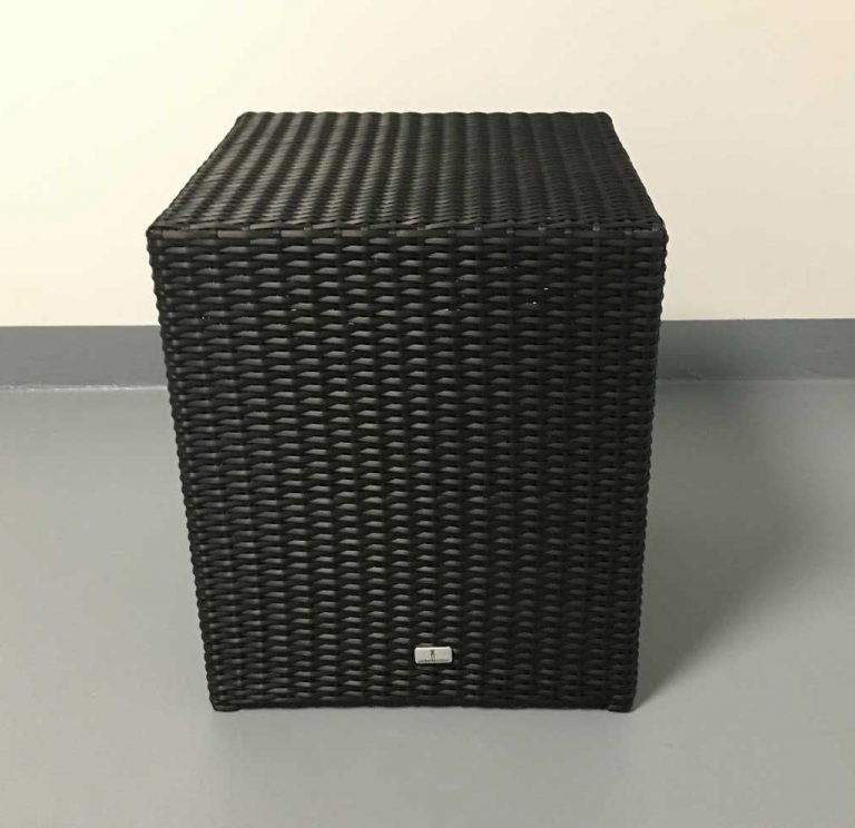 Hocker MERCY – braun, 48 x 40 x 40 cm - markenmoebel-outlet.com